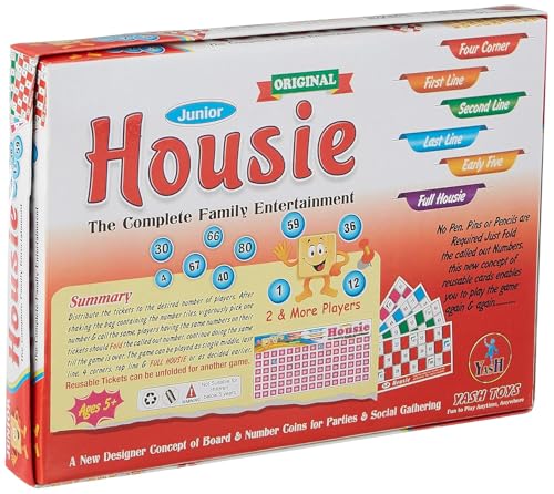Preview image 2nd product image for Yuiop Jr. Housie Game - Fun and Engaging for the Whole Family- BachcheCompany.com