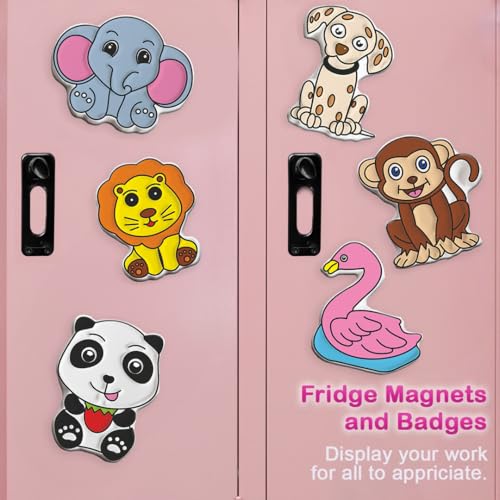 Preview image 4th product image for Make Your Own Animal Safari Fridge Magnets & Badges - DIY Kit- BachcheCompany.com