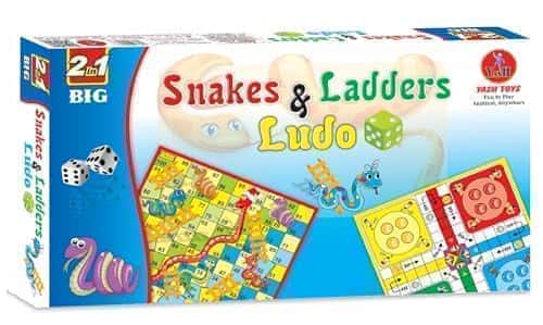 Yash Toys Snakes & Ladders and Ludo - Fun for 14 Kids!- BachcheCompany.com