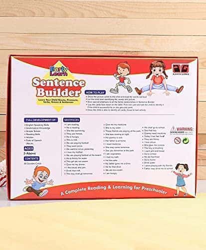 Preview image 7th product image for Fun and Educational Math and Sentence Builder Game with Flash Cards- BachcheCompany.com