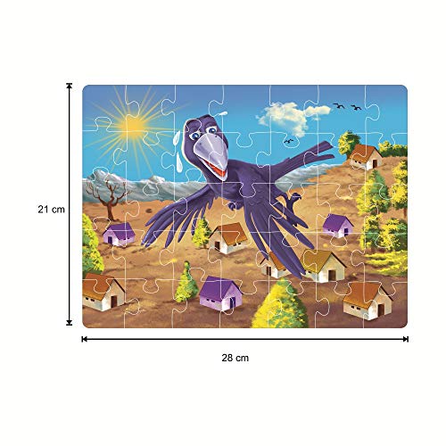 Preview image 5th product image for Interactive Jigsaw Puzzle & Storybook Set for Kids - The Thirsty Crow- BachcheCompany.com