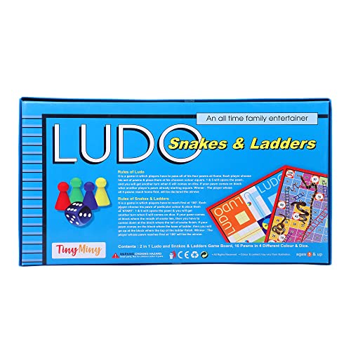 5th product image for Fun and Exciting Ludo and Snakes & Ladders Game for All Ages- BachcheCompany.com