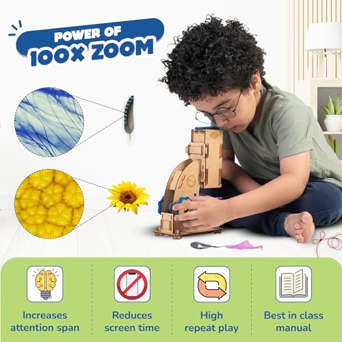 Preview image 2nd product image for Smartivity Microscope: STEM Science Kit for Kids 8-14 Years- BachcheCompany.com