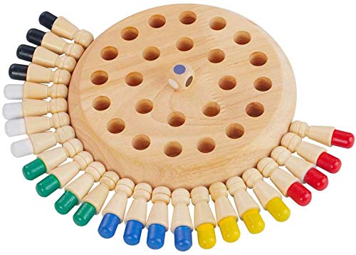 Preview image Wooden Memory Matchstick Chess Game for Kids - BachcheCompany.com