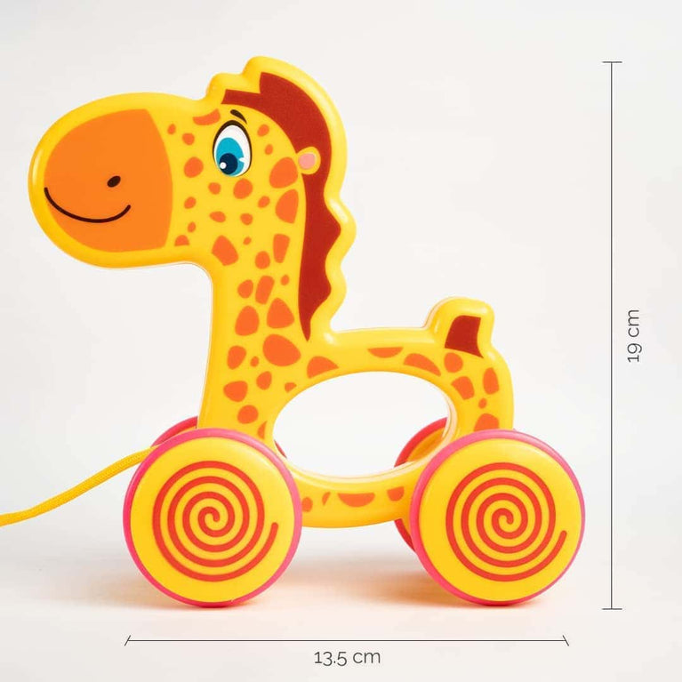 Preview image 5th product image for Gary Giraffe Pull Along Toy | 18+ Months - BachcheCompany.com
