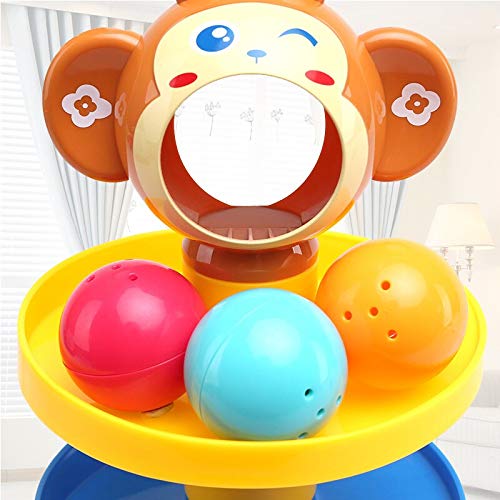 Preview image 3rd product image for 5 Layer Roll Ball Tower Shape Sorter Toy for Babies - BachcheCompany.com