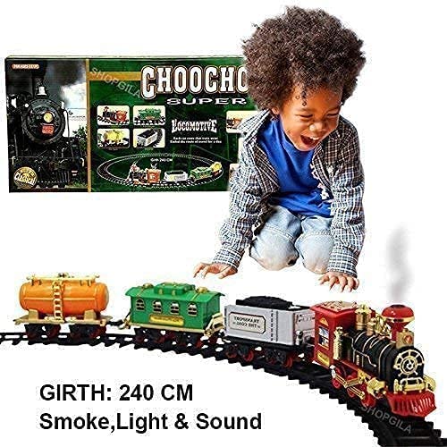 Preview image 2nd product image for Choo Choo Train Toy Set | Real Smoke and Sound | Multi Color - BachcheCompany.com