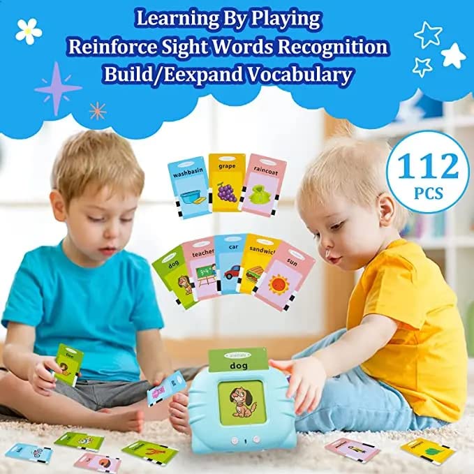 Preview image 2nd product image for Educational Flash Cards and Toys for 2-6 Yr Olds | 224 Words, 112 Cards - BachcheCompany.com
