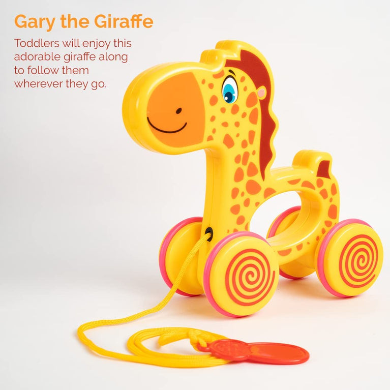 Preview image 2nd product image for Gary Giraffe Pull Along Toy | 18+ Months - BachcheCompany.com