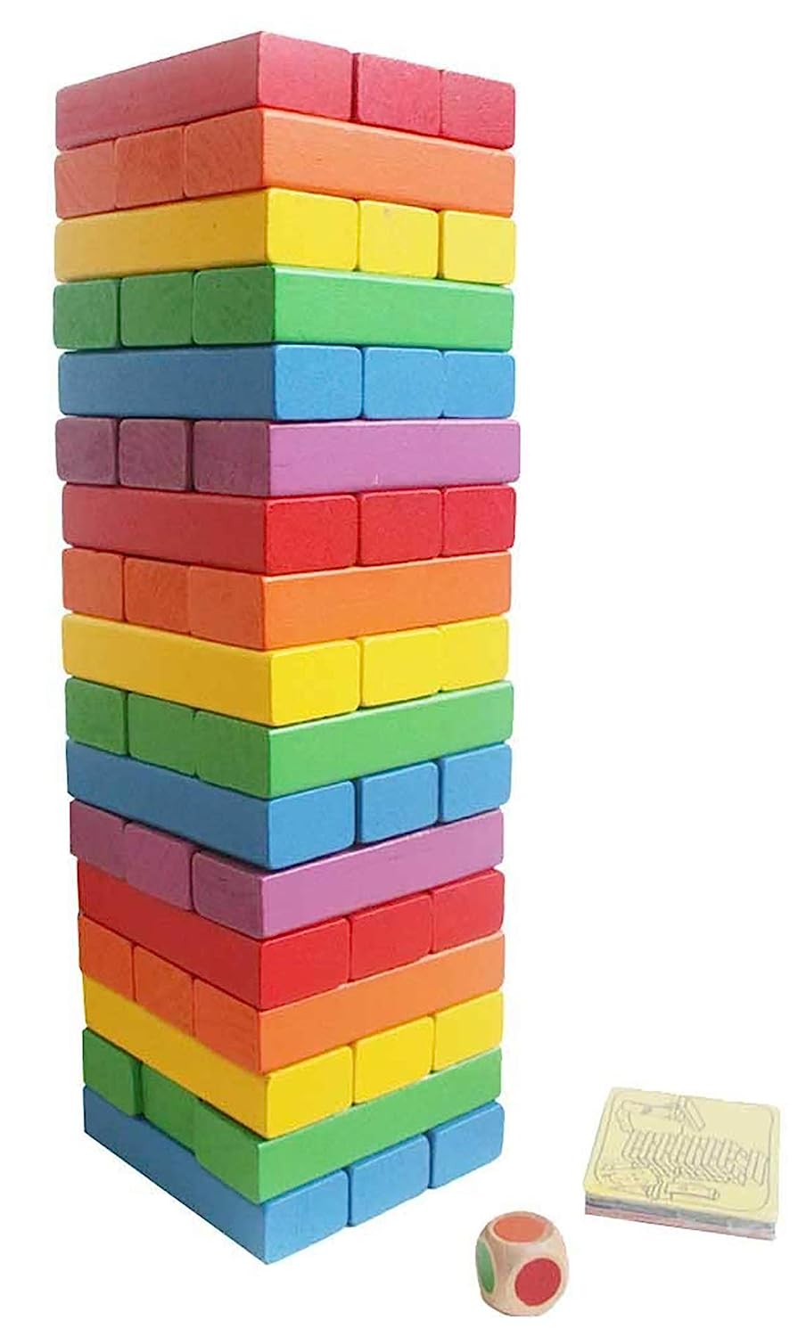 Wooden Building Blocks Toy - 48 Pieces - BachcheCompany.com