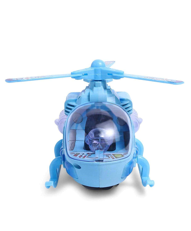 Preview image 4th product image for Musical Helicopter Toy for Kids | Colorful Lights | Pack of 1 - BachcheCompany.com