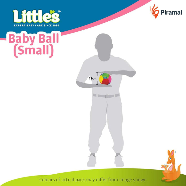 Preview image 6th product image for Soft Plush Baby Ball with Rattle - 11cm, Multi Color - BachcheCompany.com