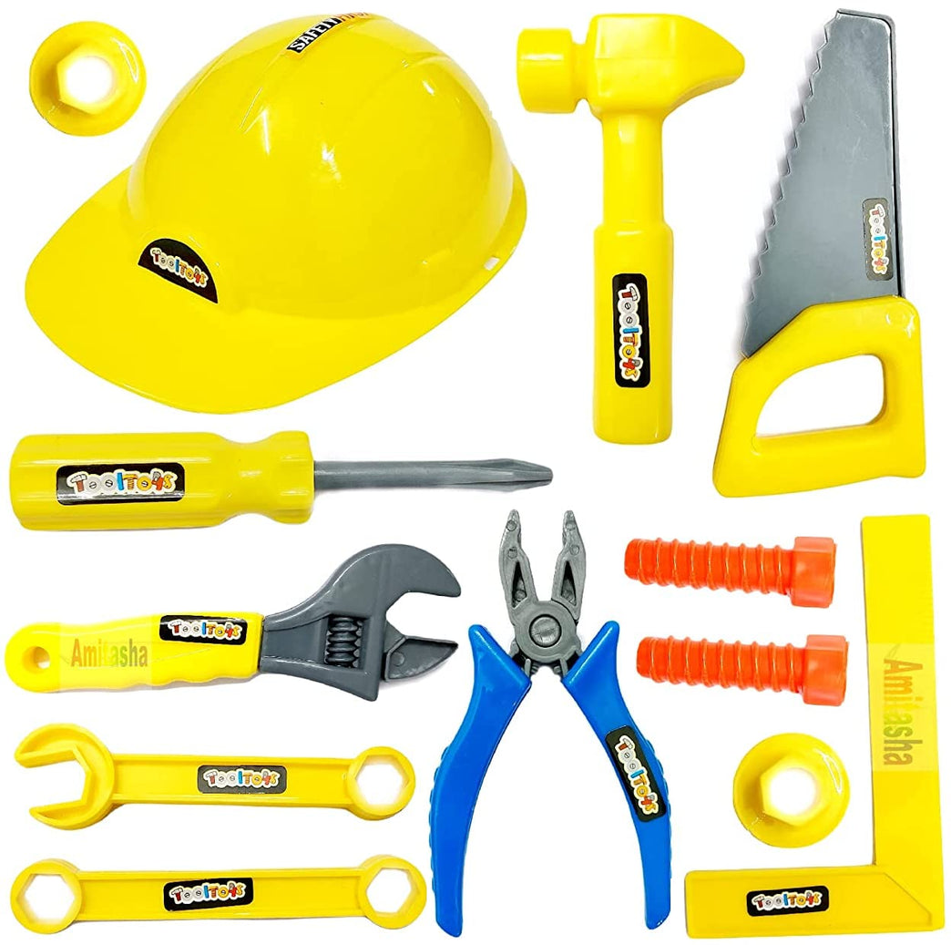 Mechanics Helmet Tool Kit for Kids - 13 Tools - BachcheCompany.com