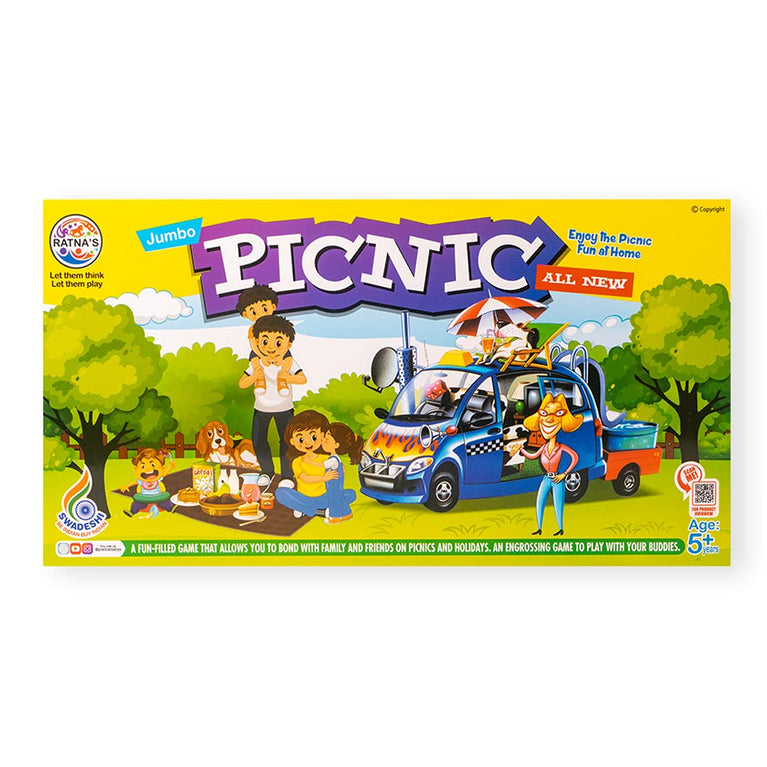 Preview image 5th product image for Ratnas Picnic Board: Family Fun Game Pack of 1 - BachcheCompany.com