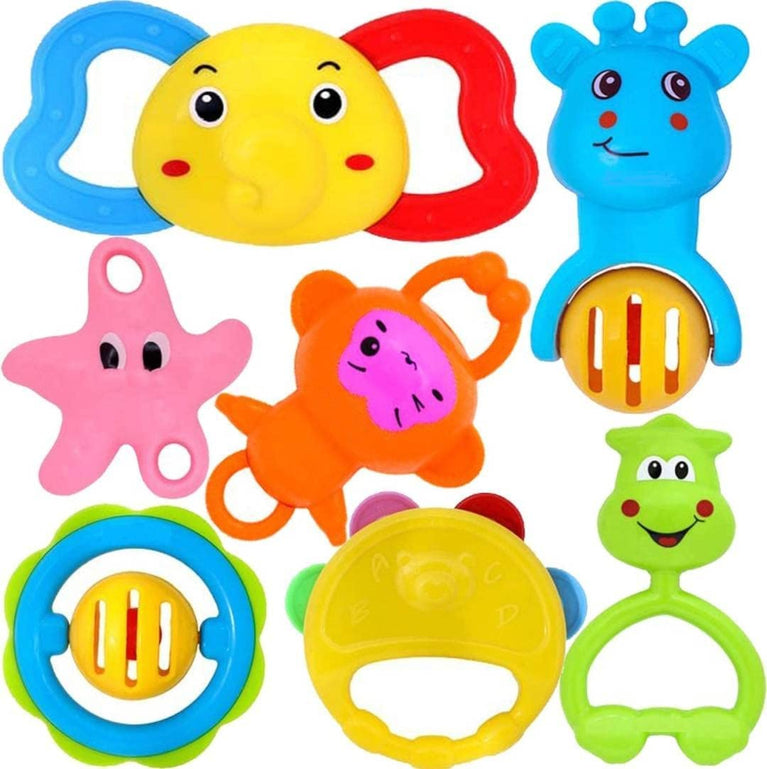 Preview image 7 Pcs Baby Rattles Teethers - Attractive Toys - BachcheCompany.com
