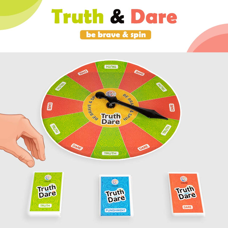 Preview image 2nd product image for Truth or Dare Board Game - Fun Family Games for Kids and Adults - BachcheCompany.com