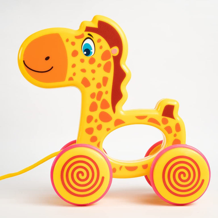 Preview image 3rd product image for Gary Giraffe Pull Along Toy | 18+ Months - BachcheCompany.com