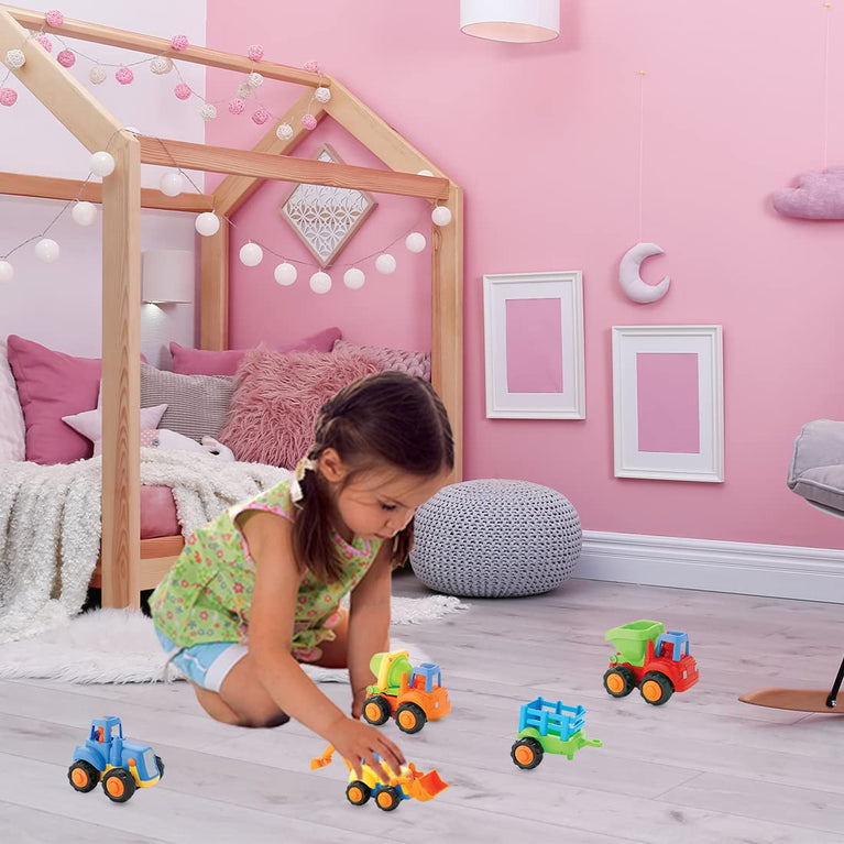 Preview image 4 for Unbreakable Friction Cars for Kids - Set of 5 Pcs