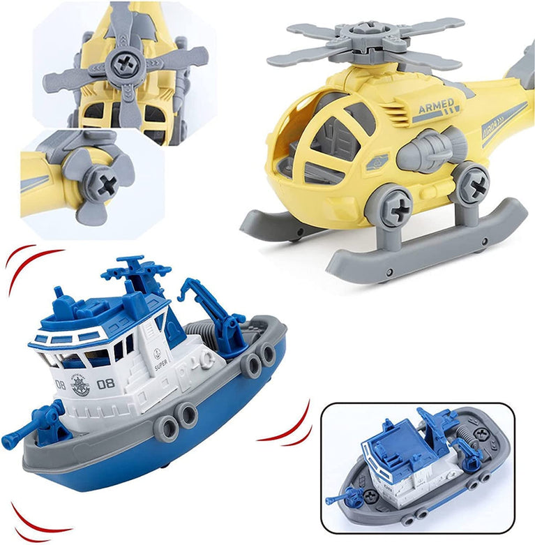 Preview image 5th product image for Military Army Toy Cars 4 Pack w/Screwdriver - STEM Toys - BachcheCompany.com