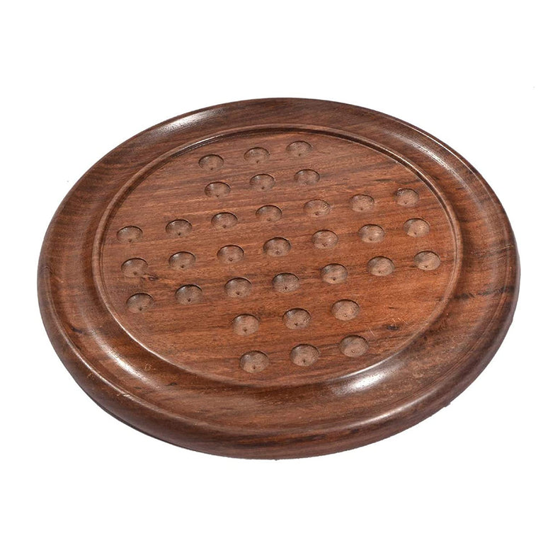 Preview image 2nd product image for Brainvita Wooden Solitaire Board Game - Unique Gift for Kids, Teens and Adults - BachcheCompany.com