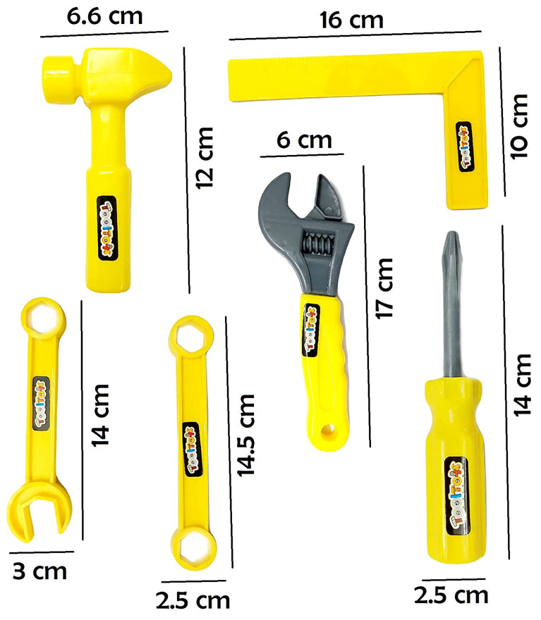 Preview image 3rd product image for Mechanics Helmet Tool Kit for Kids - 13 Tools - BachcheCompany.com