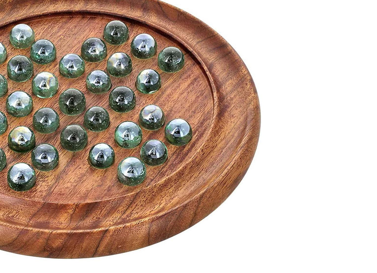 Preview image 3rd product image for Brainvita Wooden Solitaire Board Game - Unique Gift for Kids, Teens and Adults - BachcheCompany.com