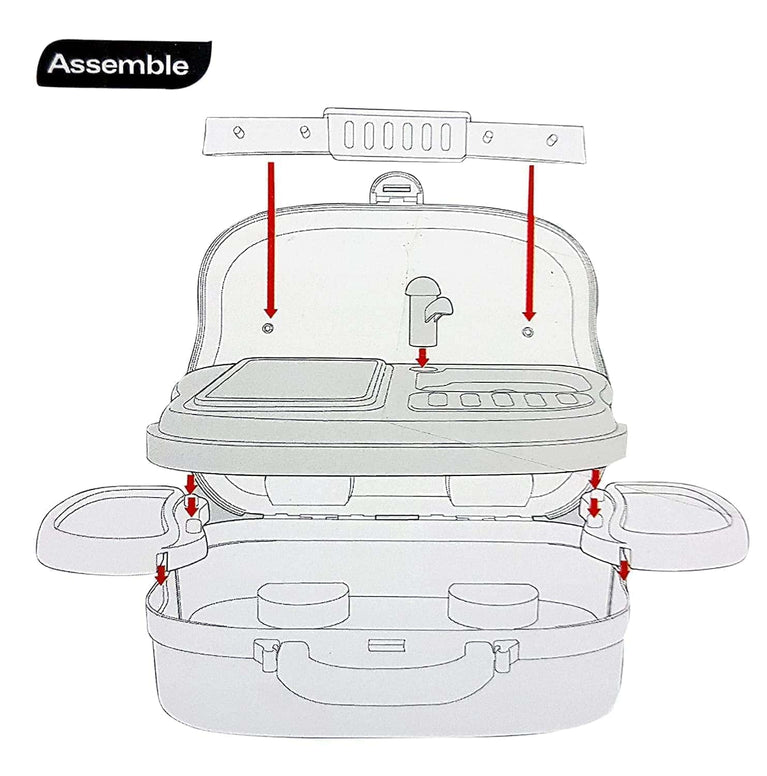Preview image 7th product image for Kitchen Set for Kids Girls - DIY Luxury Pretend Play Set - BachcheCompany.com