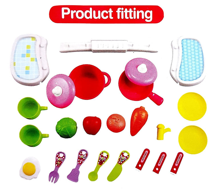 Preview image 5th product image for Kitchen Set for Kids Girls - DIY Luxury Pretend Play Set - BachcheCompany.com