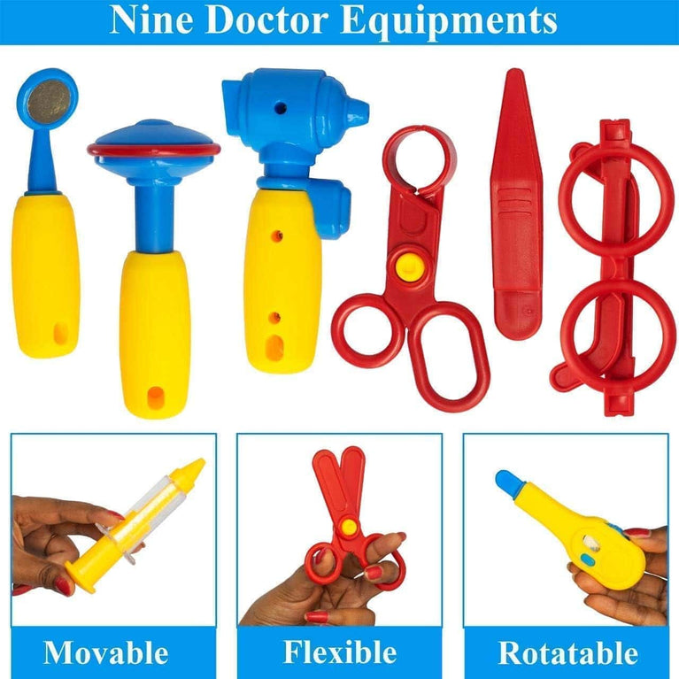Preview image 6th product image for Doctor Set Toys for Kids: Pretend Play and Learn! - BachcheCompany.com