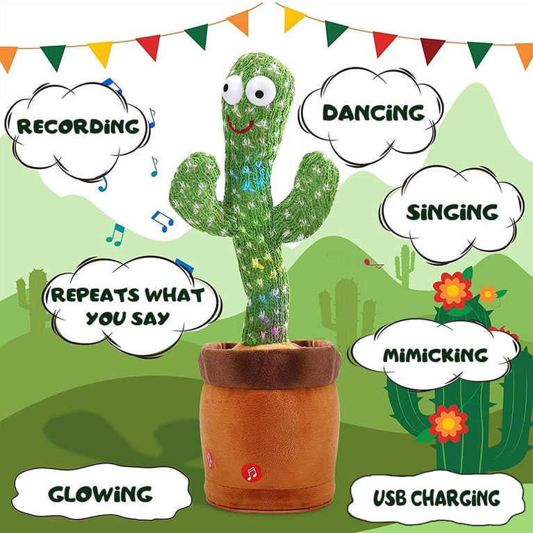 Preview image 4th product image for Talking Cactus Toys: Sing, Wriggle and Record! - BachcheCompany.com