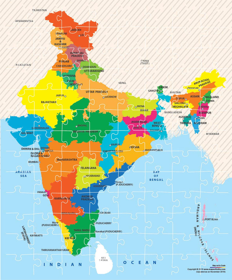 Preview image 4 for Funskool India Toy Map Puzzle for Kids 6+