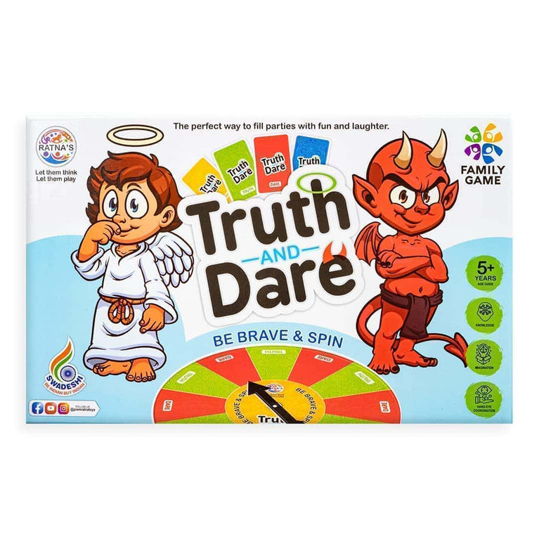 Preview image 5th product image for Truth or Dare Board Game - Fun Family Games for Kids and Adults - BachcheCompany.com
