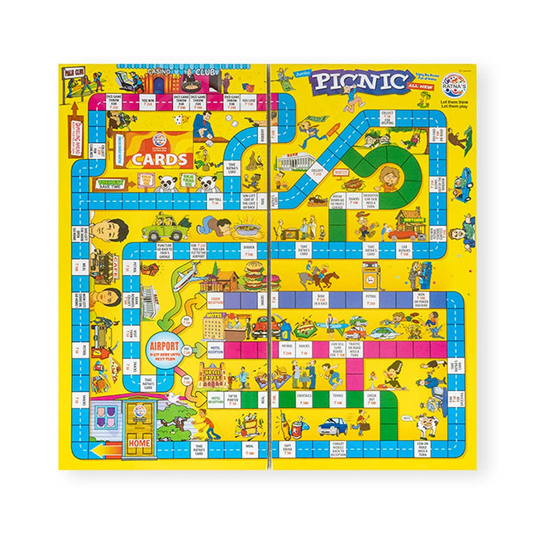 Preview image 2nd product image for Ratnas Picnic Board: Family Fun Game Pack of 1 - BachcheCompany.com