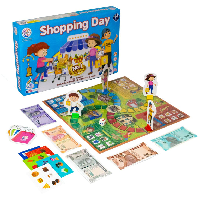 Preview image Ratnas Shopping Day Board Game: Learn Transactions! - BachcheCompany.com