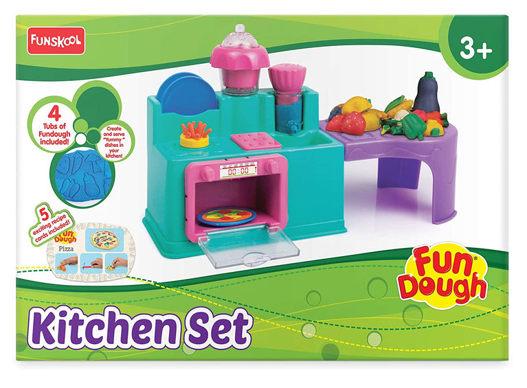 Preview image 2nd product image for Fundough Kitchen Set - Cutting and Moulding Playset 3+ - BachcheCompany.com