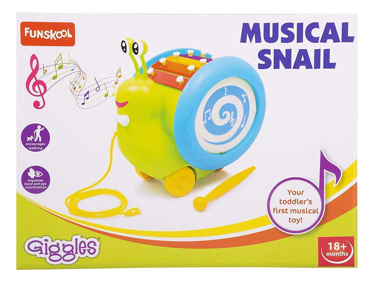 Preview image 6th product image for 3-in-1 Musical Snail Toy for Babies - BachcheCompany.com