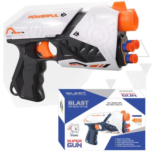 Preview image 2nd product image for Blaze Storm Soft Bullet Gun Toy - 10 Safe Foam Bullets for Kids Battle Game - BachcheCompany.com