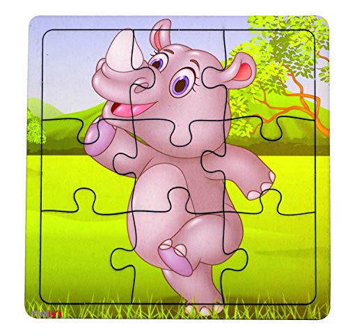 Preview image 2nd product image for Fun and Educational Wooden Jigsaw Puzzle for Kids - Pack of 4 - BachcheCompany.com