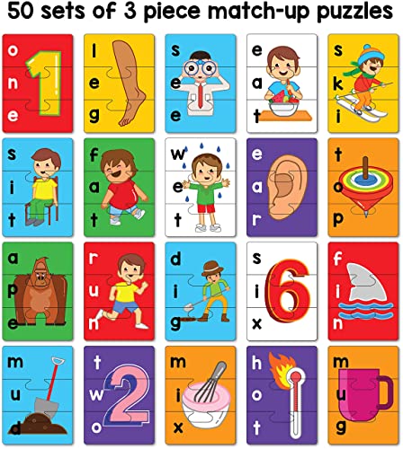 Preview image 4th product image for Spelling Fun Type 2 Puzzle - Learn to Spell 50 Three-Letter Words - BachcheCompany.com