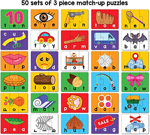 Preview image 5th product image for Spelling Fun Type 2 Puzzle - Learn to Spell 50 Three-Letter Words - BachcheCompany.com