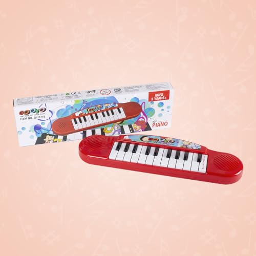 Preview image 6th product image for Portable Mini Piano Keyboard for Kids - Red Color - BachcheCompany.com