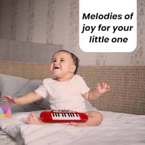 Preview image 7th product image for Portable Mini Piano Keyboard for Kids - Red Color - BachcheCompany.com
