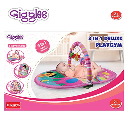 Preview image 2nd product image for Funskool Giggles Deluxe Play Gym - 3 Modes of Play for Infants - BachcheCompany.com