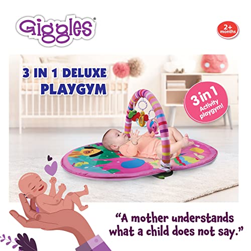 Preview image 4th product image for Funskool Giggles Deluxe Play Gym - 3 Modes of Play for Infants - BachcheCompany.com