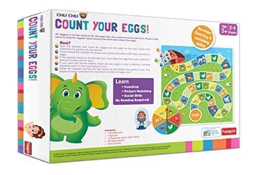 Preview image 5th product image for Chu Chu TV Funskool Count Your Eggs: Multicolor for 3 Years - BachcheCompany.com