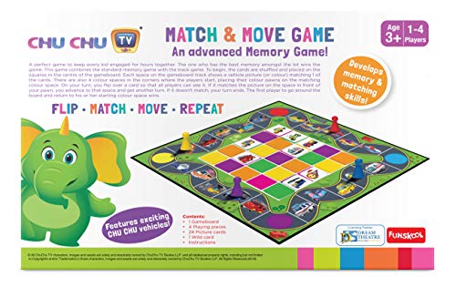 Preview image 3rd product image for Chu Chu TV Funskool Match and Move - Educational Game - BachcheCompany.com