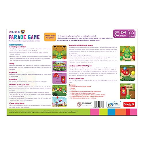 Preview image 3rd product image for Funskool Chu Chu Parade: Exciting Kids' Board Game - BachcheCompany.com