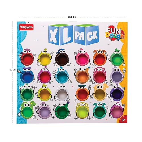 Preview image 2nd product image for FunDough XL Pack - Shaping and Sculpting for Kids | Multi-Colour - BachcheCompany.com