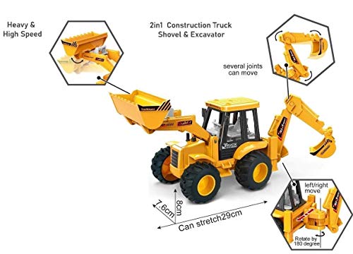 Preview image 3rd product image for Realistic Construction Vehicle Toys for Kids - Yellow - BachcheCompany.com
