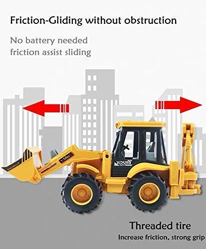 Preview image 5th product image for Realistic Construction Vehicle Toys for Kids - Yellow - BachcheCompany.com